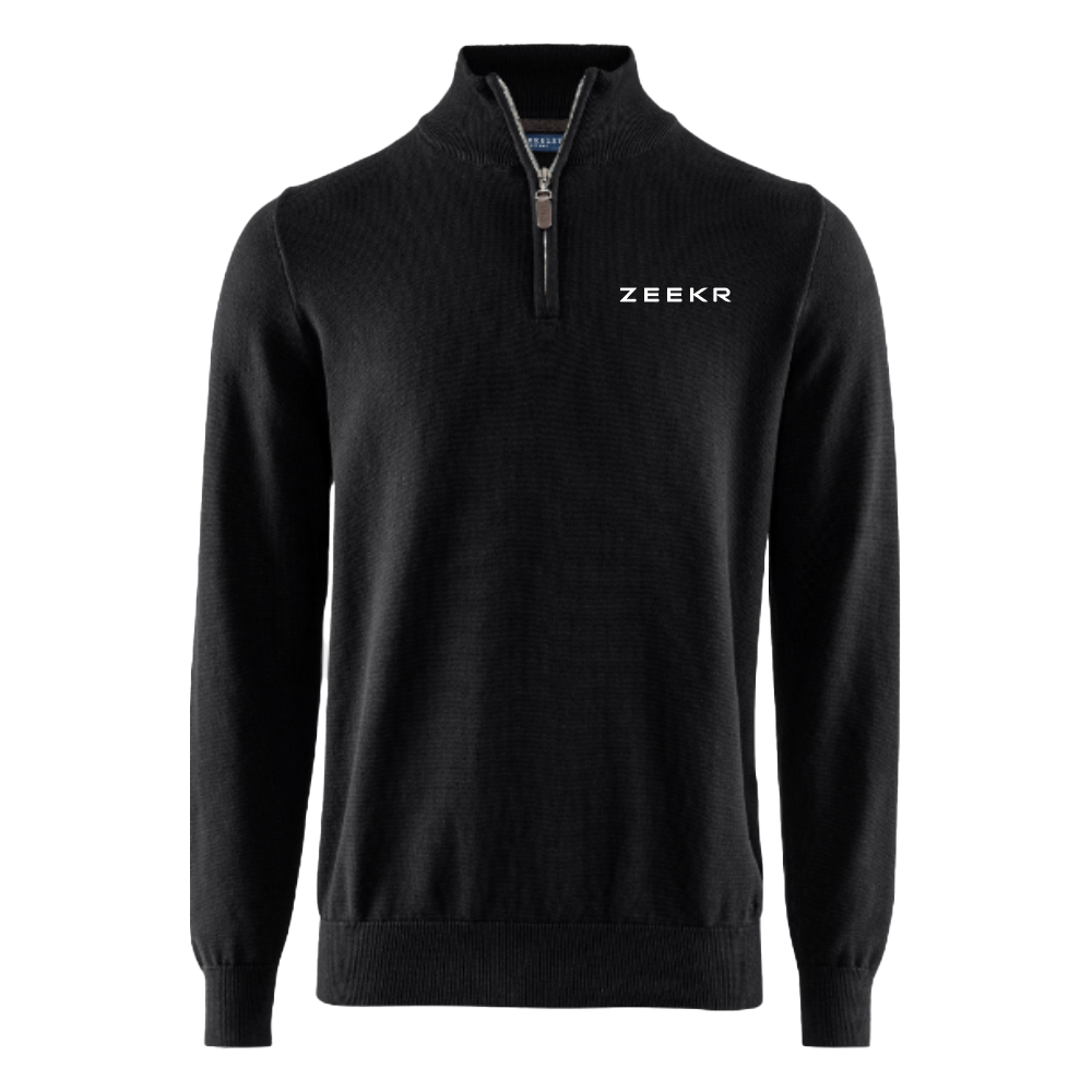 Sweater Halfzip Black Men